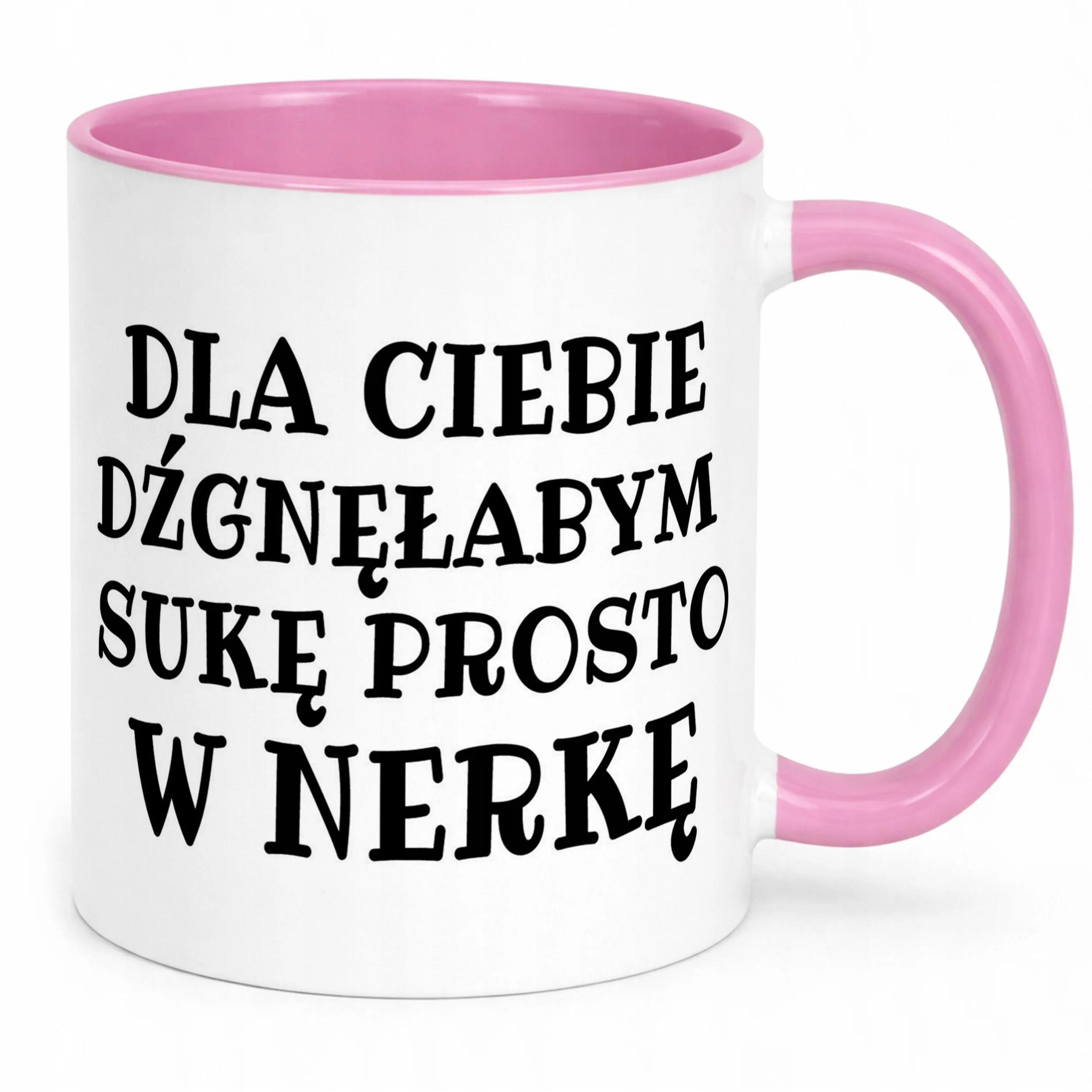 Kubki biało-różowe