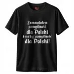 Koszulka czarna męska 1670 Zamawiałem Pomyślność Dla Polski