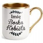 Kubek Premium Złoty Personalizowany Dzień Kobiet Zabawny Prezent Upominek