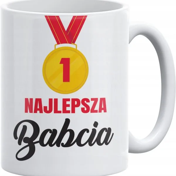 Kubek ceramiczny 330 ml Na Dzień Babci Prezent Upominek Najlepsza Babcia