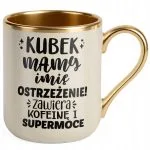 Kubek Premium Złoty Ecru Personalizowany Dzień Matki Dla Mamy