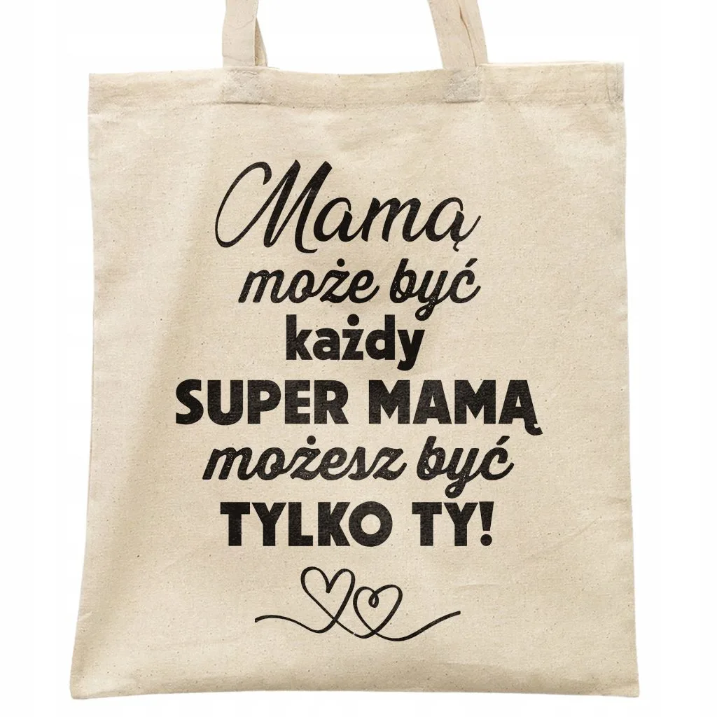 Torba bawełniana na zakupy Dzień Matki Dla Mamy Prezent Super Mama