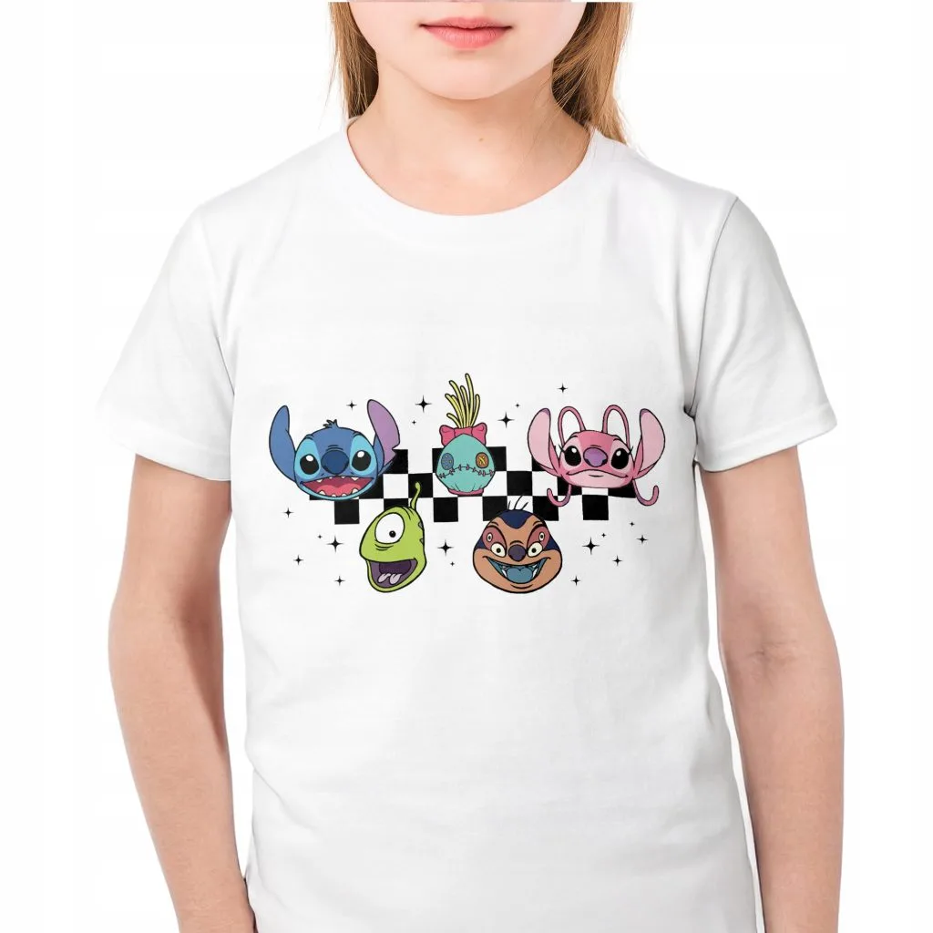 Koszulka biała dziecięca Stitch Lilo i Stich Dla Fanów