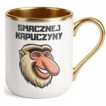 Kubek Premium Złoty Janusz Nosacz Kawa Zabawny Prezent