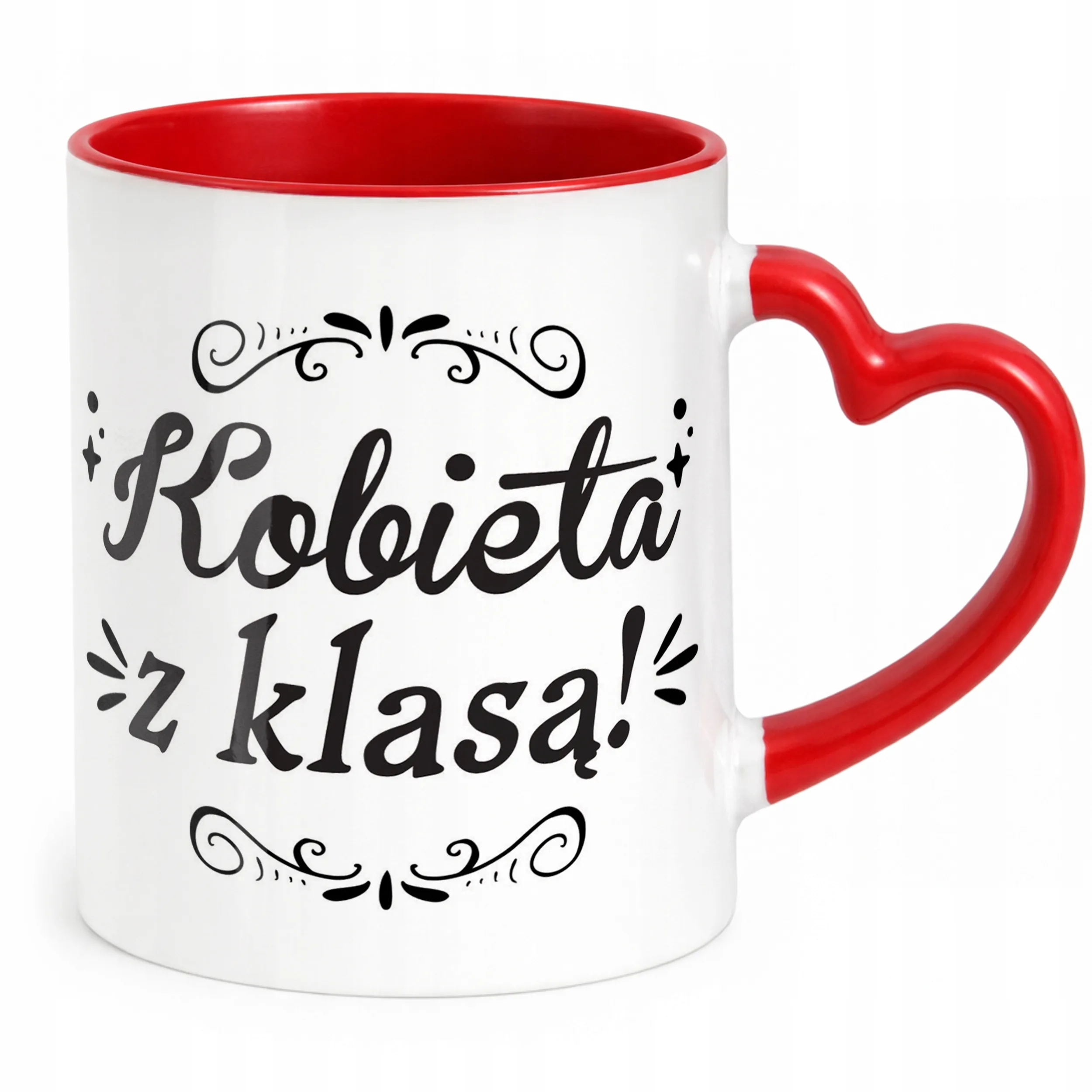 Kubek Czerwony Dzień Kobiet Dla Kobiety Dziewczyny Prezent Upominek