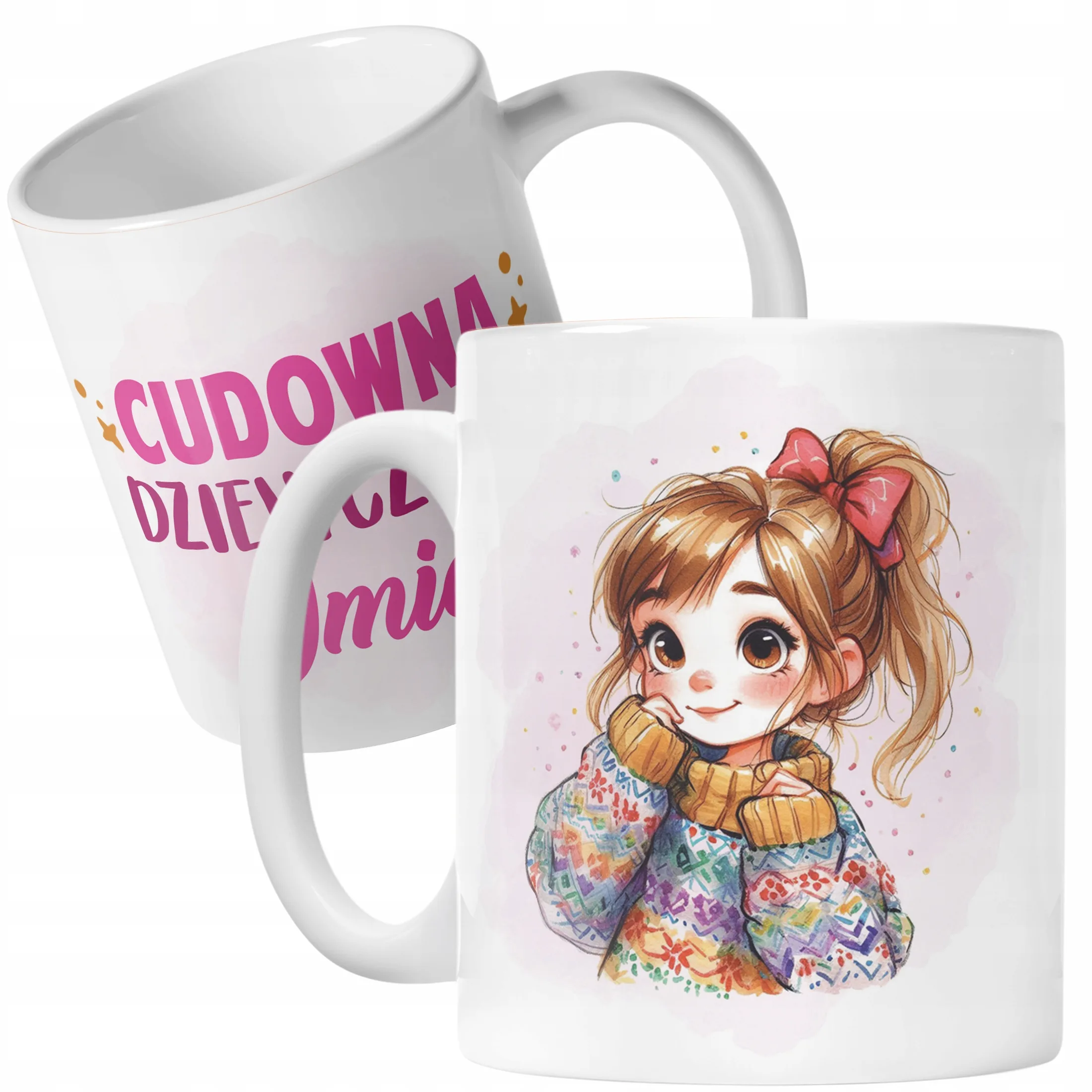 Kubek Ceramiczny Personalizowany Dzień Kobiet Dla Dziewczynki Prezent