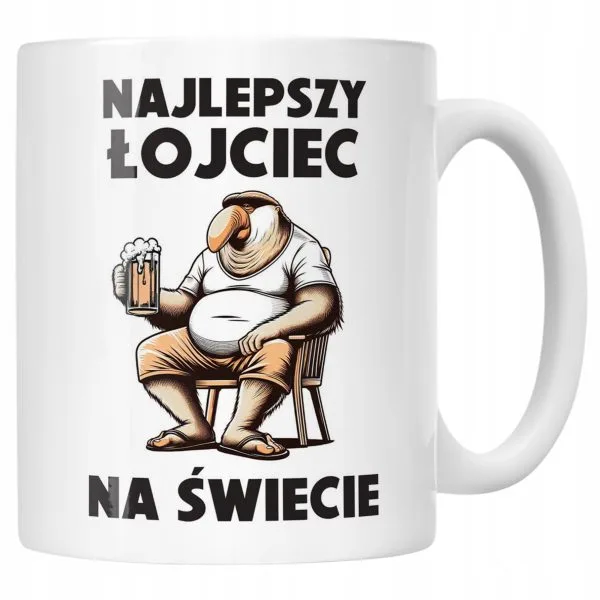 Kubek ceramiczny Dzień Ojca Dla Taty Najlepszy Łojciec Nosacz Prezent