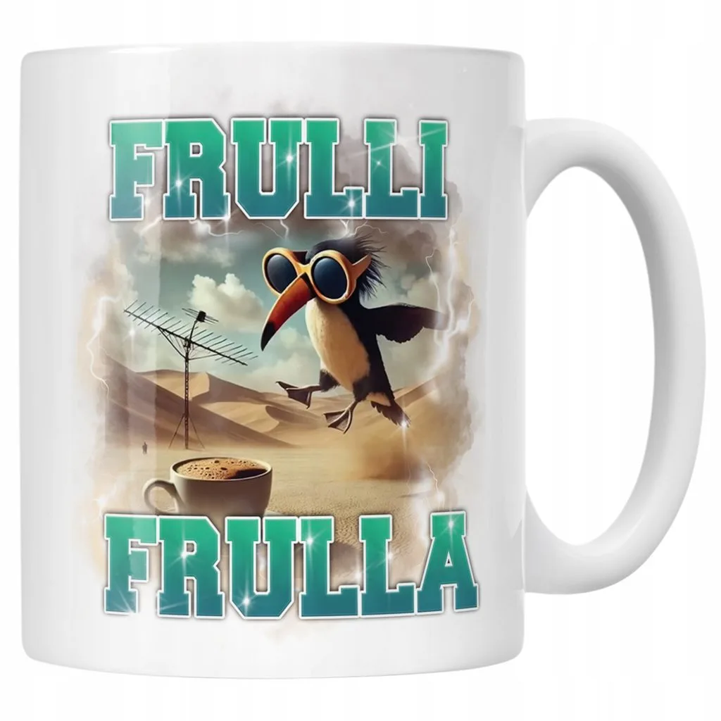 Kubek ceramiczny BRAINROT Frulli Frulla Memy Zabawny TikTok Viral