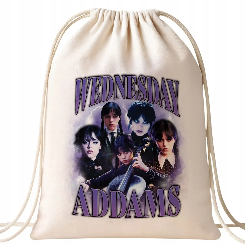 Plecak bawełniana Nevermore Wednesday Dla Fanów Serialu Prezent