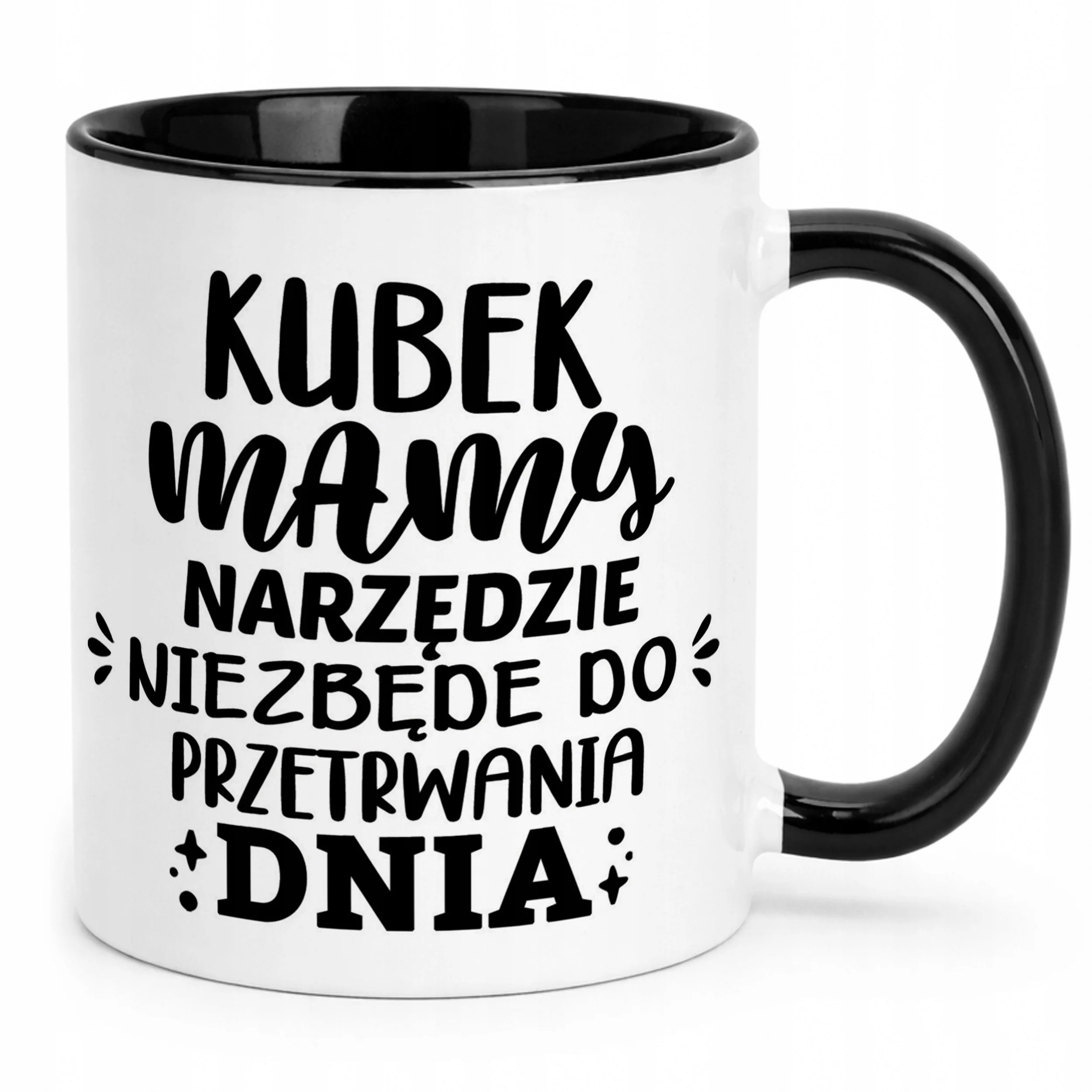 Kubek Czarny Dzień Matki Dla Mamy Prezent Narzędzie Do Przetrwania