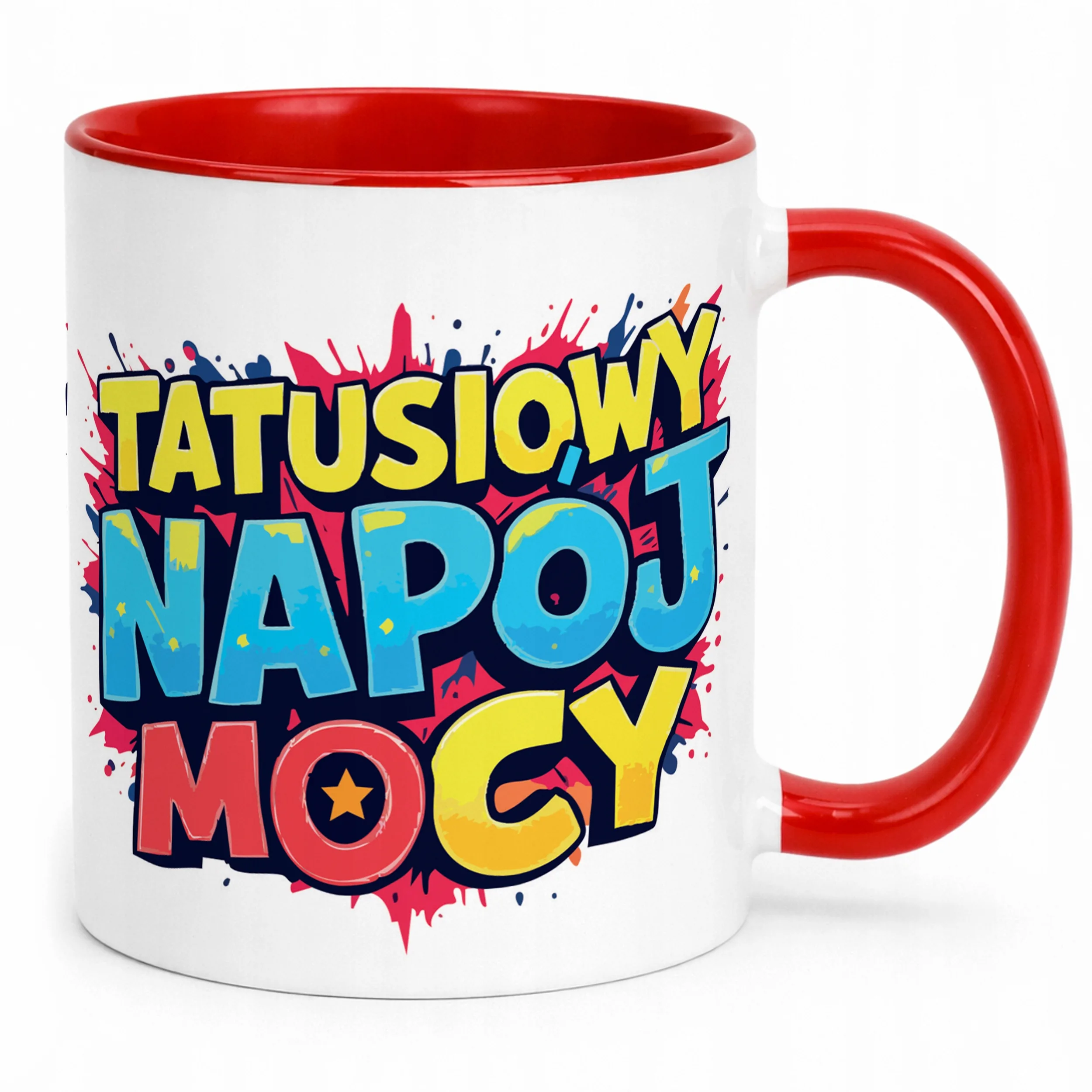 Kubek ceramiczny Dzień Ojca Dla Taty Tatusiowy Napój Mocy Prezent
