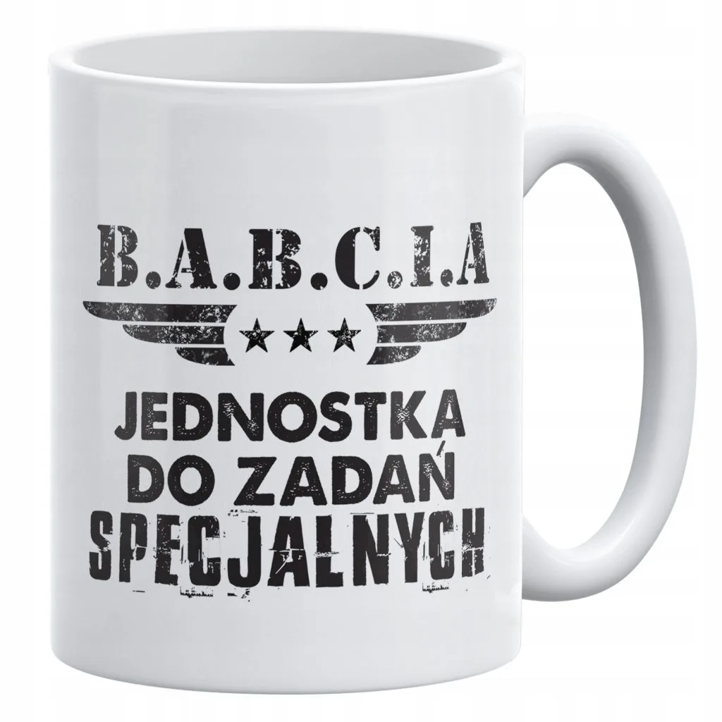Kubek ceramiczny 330 ml Na Dzień Babci Prezent Upominek Jednostka Specjalna