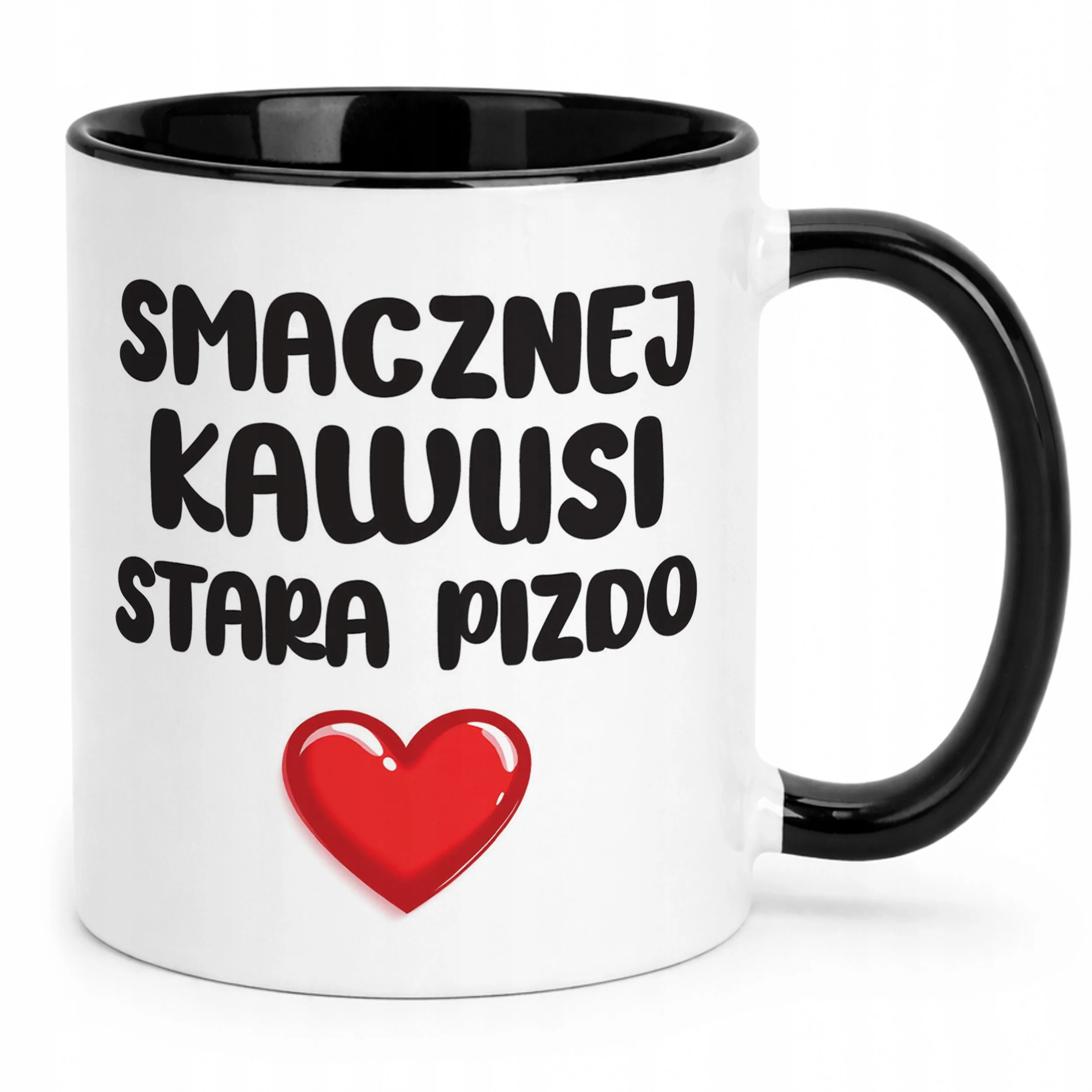 Kubek Czarny Smacznej Kawus Stara Piz*o Śmieszny Zabawny Prezent