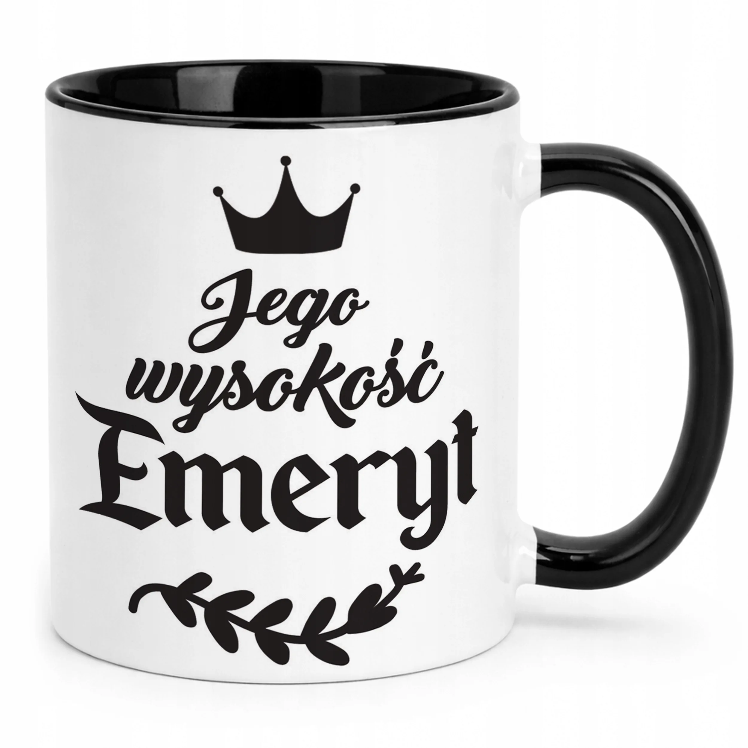 Kubek Czarny z okazji Emerytury Dla Emeryta Prezent Upominek