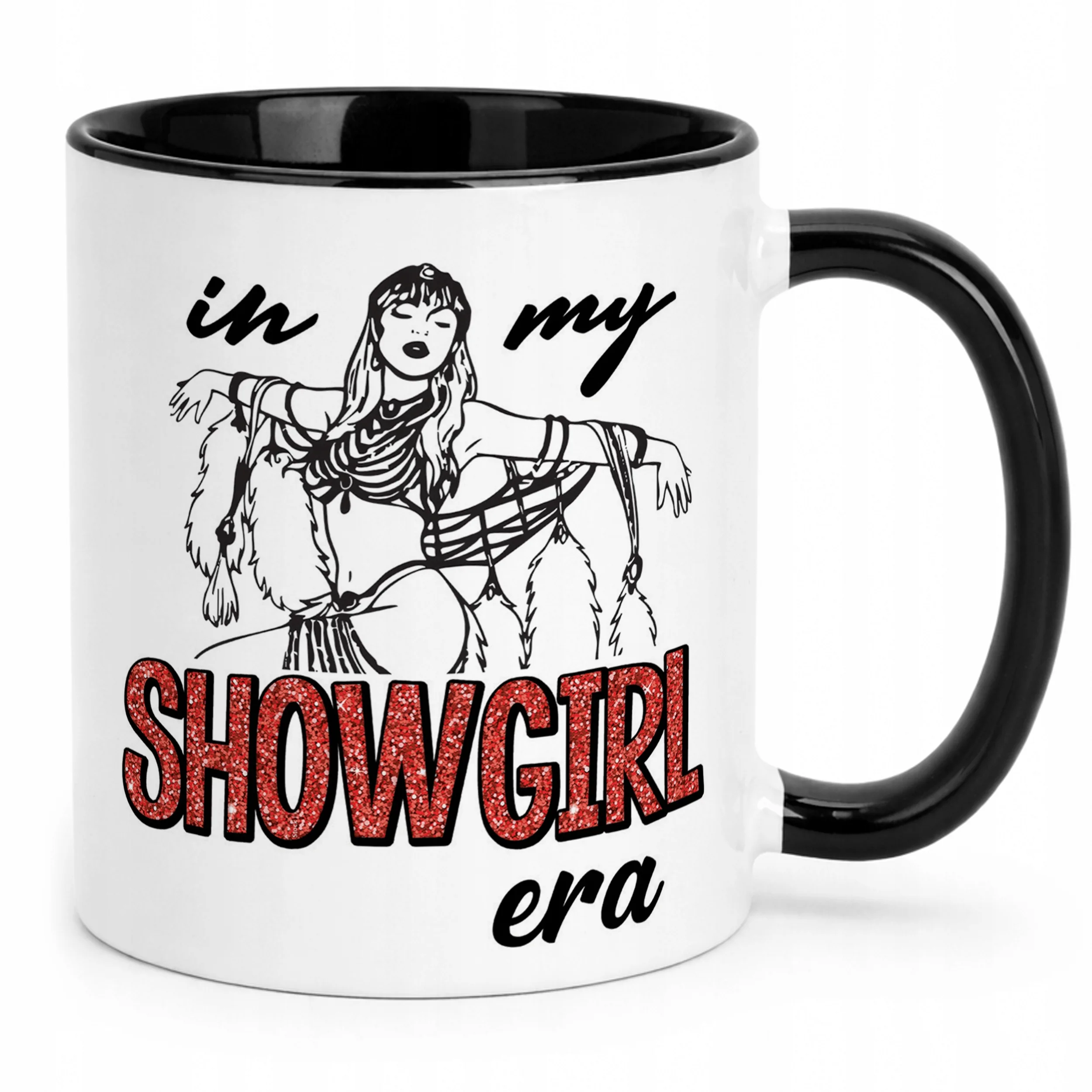 Kubek Czarny Taylor Swift The Life Of A Showgirl Dla Fanów Prezent