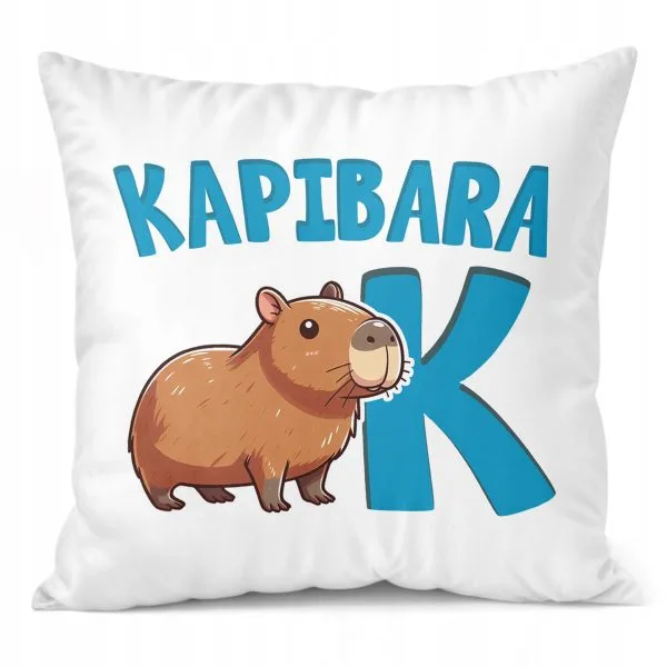 Poduszka 38x38cm Kapibara Capybara Zwierzak Dla Dzieci Prezent