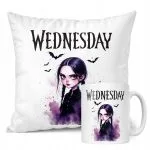 Zestaw Kubek + Poduszka Nevermore Wednesday Addams Dla Fanów Prezent