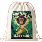 Plecak bawełniany Chimpanzini Bananini viral tiktok brainrot