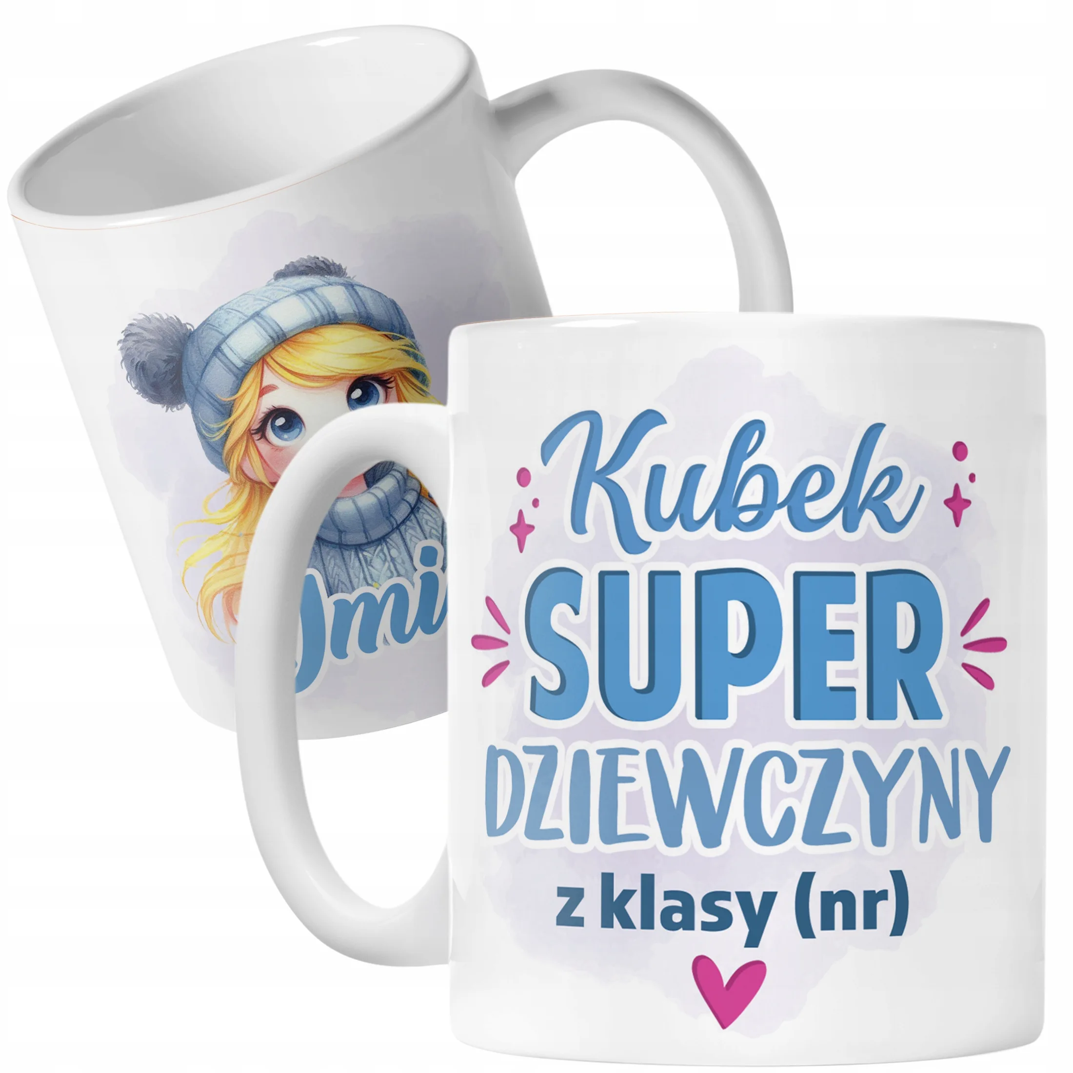 Kubek Ceramiczny Z Imieniem Klasa Dzień Kobiet Dla Dziewczynki Prezent