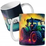Kubek ceramiczny personalizowany Dla Fanów Traktorów Rolników Dla Dzieci