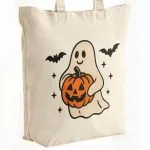 Torba bawełniana premium Halloween Jesień Dynia Duch Prezent