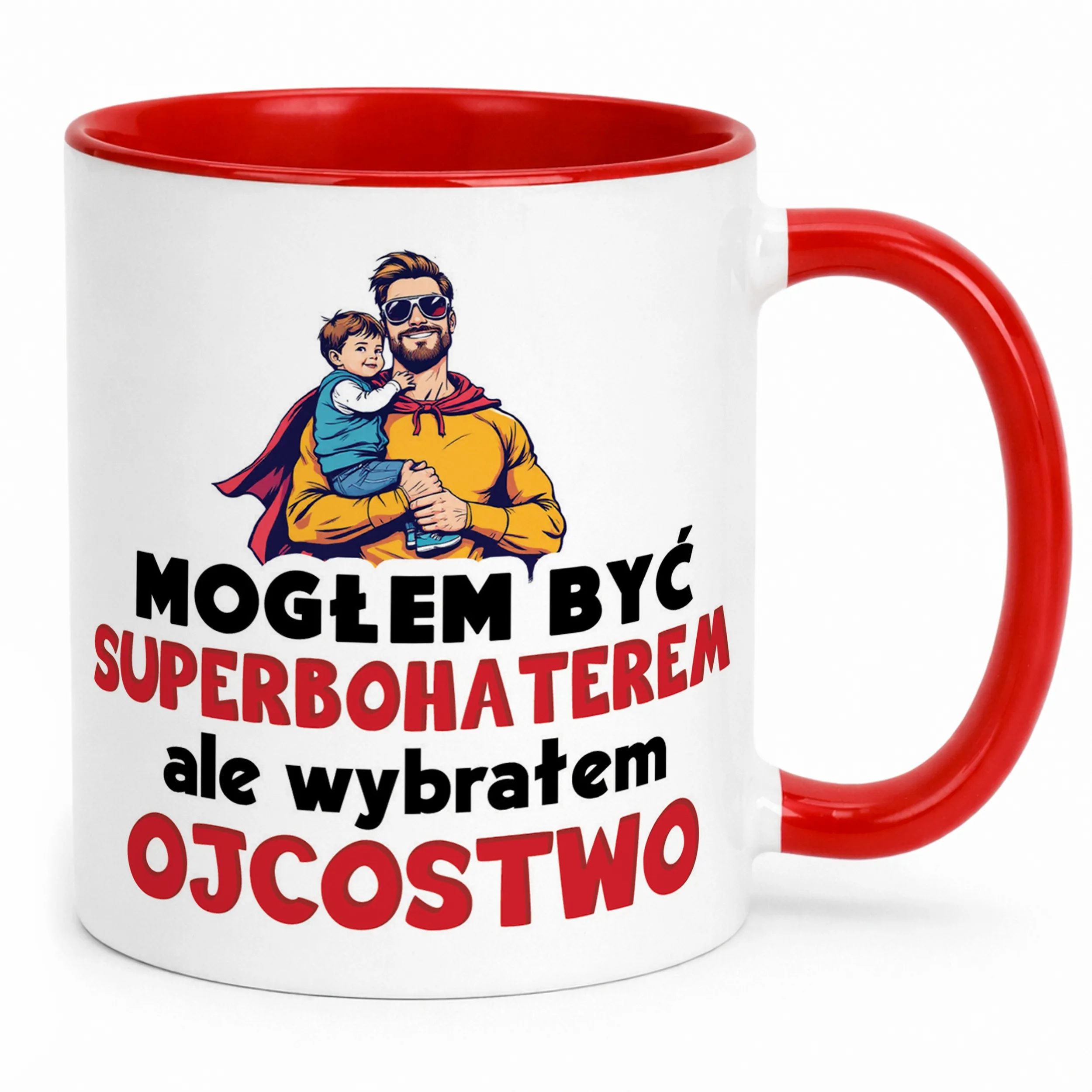 Kubek ceramiczny Dzień Ojca Dla Taty Mogłem Być Superbohaterem