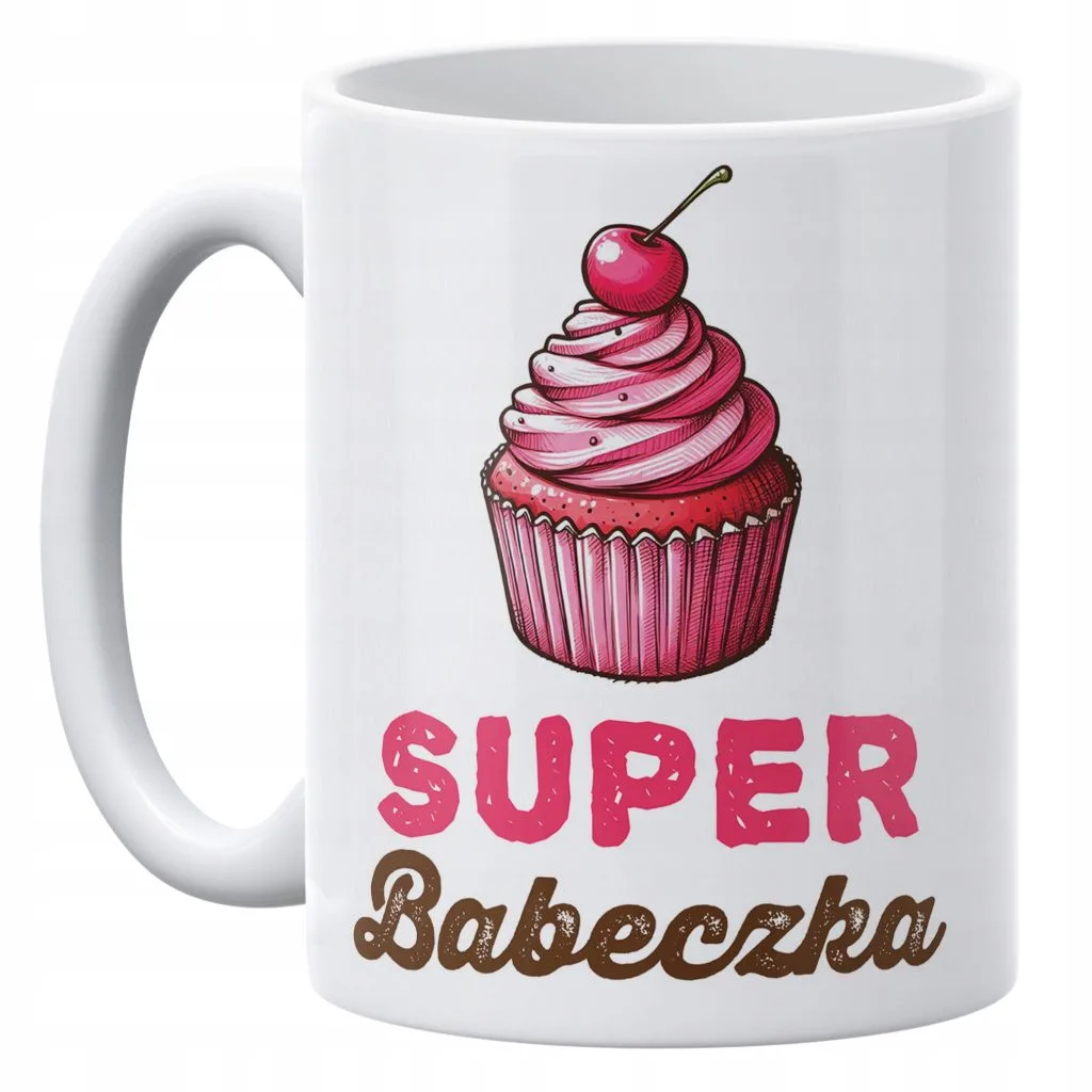 Kubek ceramiczny 330 ml Super Babeczka Z okazji Dnia Kobiet Prezent