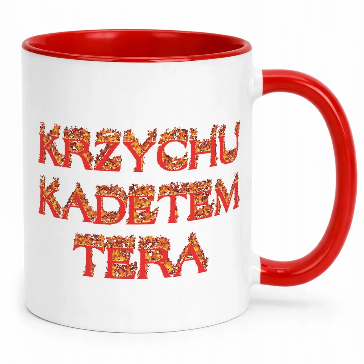 Kubek ceramiczny Krzychu Kadetem Tera Memy Zabawne Prezent