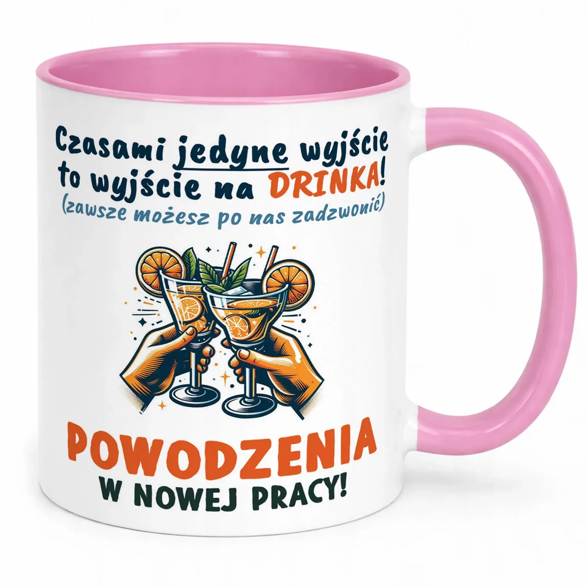 Kubek Różowy Na Pożegnanie Odejście z Pracy Zabawny Prezent
