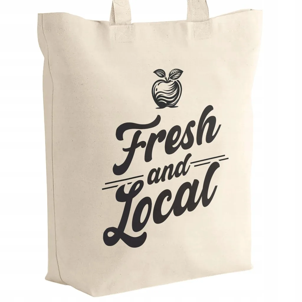 Torba bawełniana na zakupy FRESH & LOCAL Dla Miłośników Lokalnych Produktów