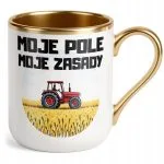 Kubek Premium Złoty Rolnik Dla Rolnika Traktor Zabawny Prezent