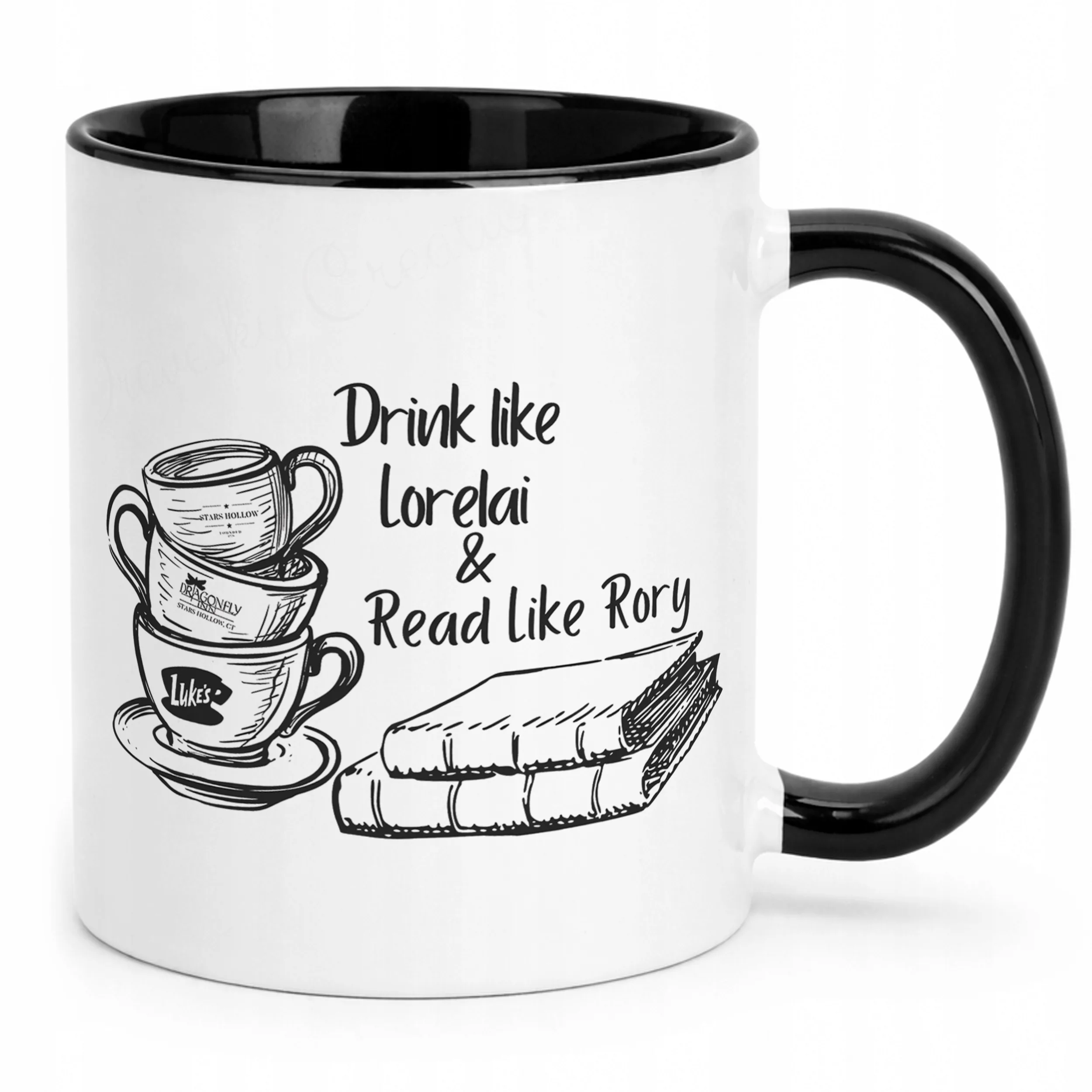 Kubek Czarny Gilmore Girls Dla Fanów Serialu Rory Lorelai