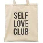 Torba bawełniana na zakupy Self Love Club Minimalizm Miłość Samoakceptacja