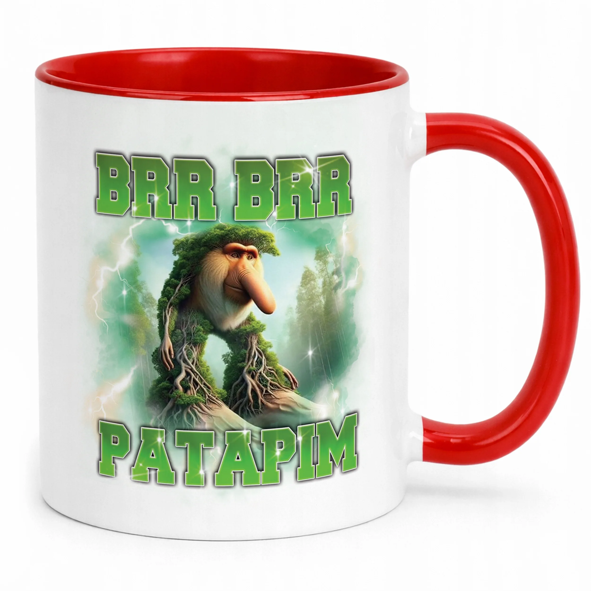 Kubek ceramiczny BRAINROT Brr Brr Patapim Memy Zabawny TikTok Viral