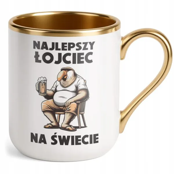 Kubek Premium Złoty Dzień Ojca Dla Taty Lord Father Prezent