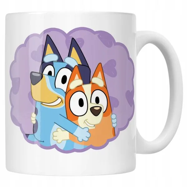 Kubek ceramiczny Bluey Bingo Dla Fana Bajki Dla Dzieci Prezent
