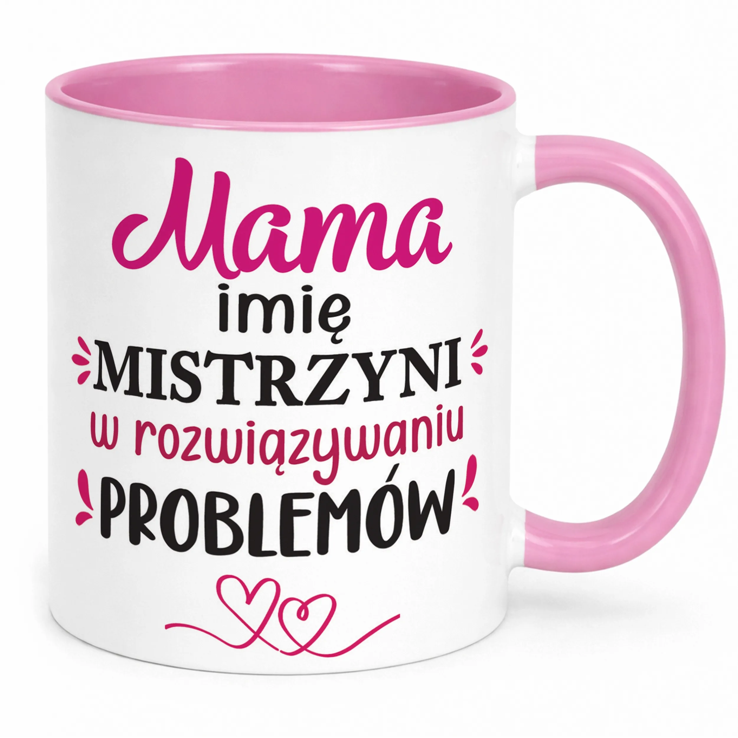 Kubek Różowy Personalizowany Dzień Matki Dla Mamy Prezent Upominek