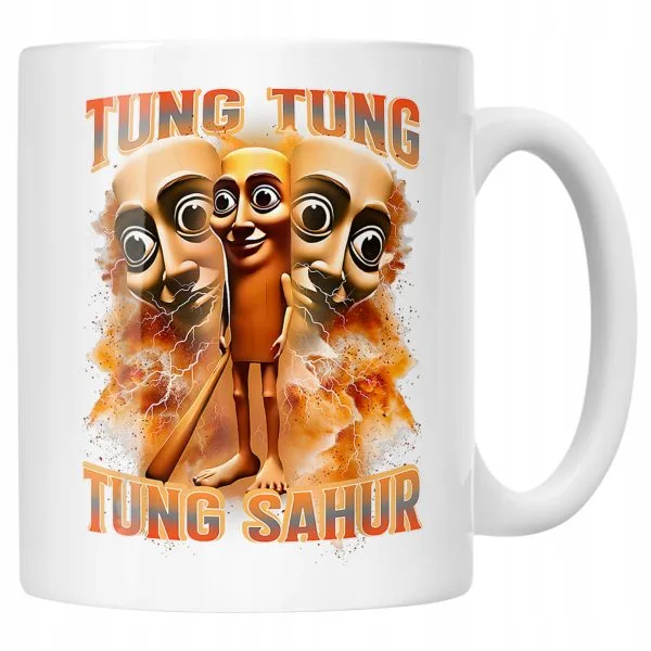 Kubek ceramiczny Tung Tung Sahur viral tiktok brainrot mem