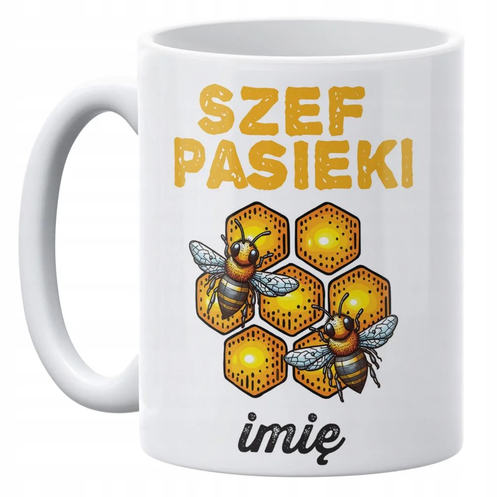 Kubek ceramiczny 330 ml Dla Pszczelarzy Prezent Upominek Personalizowany