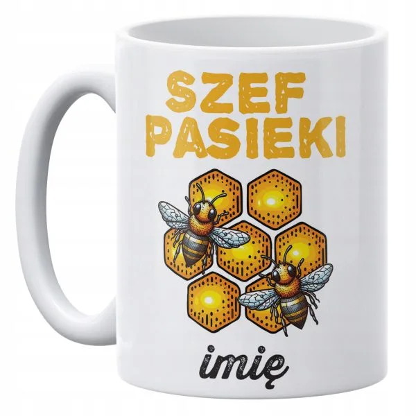 Kubek ceramiczny 330 ml Dla Pszczelarzy Prezent Upominek Personalizowany