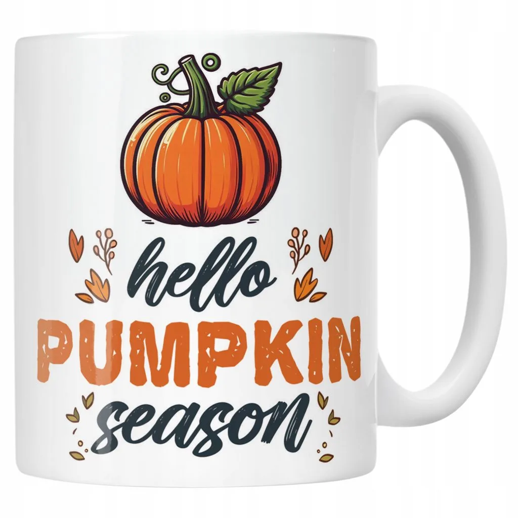 Kubek ceramiczny Jesienny Jesień Hello Pumpkin Dynia Prezent