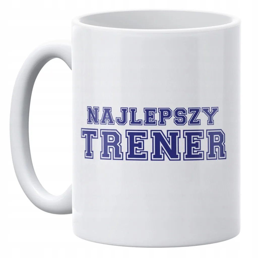 Kubek ceramiczny 330 ml Najlepszy Trener Sport Prezent Upominek