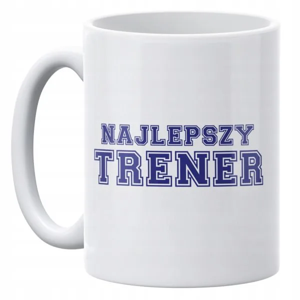 Kubek ceramiczny 330 ml Najlepszy Trener Sport Prezent Upominek