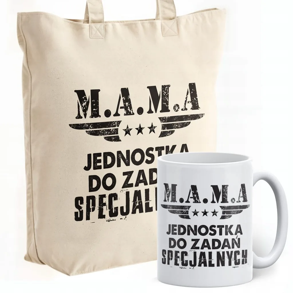 Zestaw Kubek + Torba Premium Dzień Matki Dla Mamy Prezent Upominek