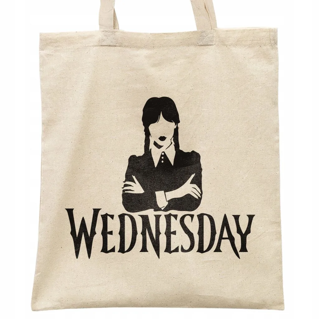 Torba bawełniana na zakupy Nevermore Wednesday Dla Fanów Serialu