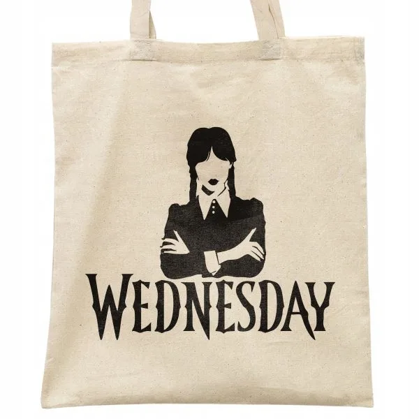 Torba bawełniana na zakupy Nevermore Wednesday Dla Fanów Serialu