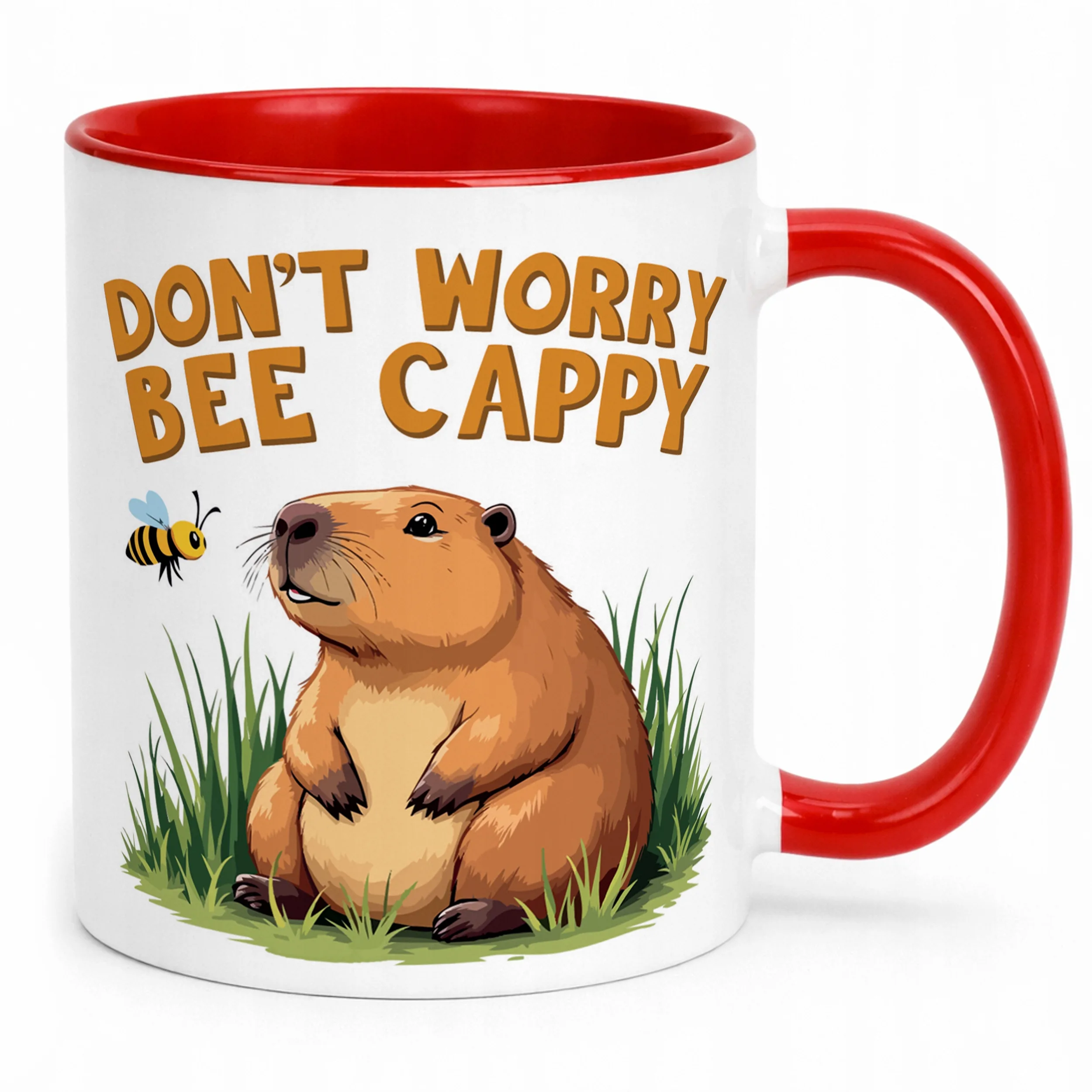 Kubek ceramiczny Kapibara Capybara Zwierzak Słodki Dla Dzieci Prezent