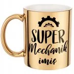 Złoty Kubek Personalizowany Super Mechanik Prezent Upominek