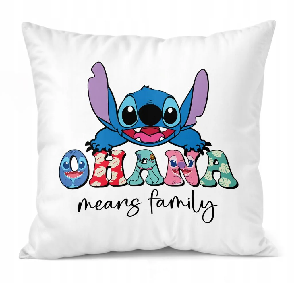 Poduszka 38x38cm Stitch Lilo i Stich Bajka Dla Dzieci Prezent