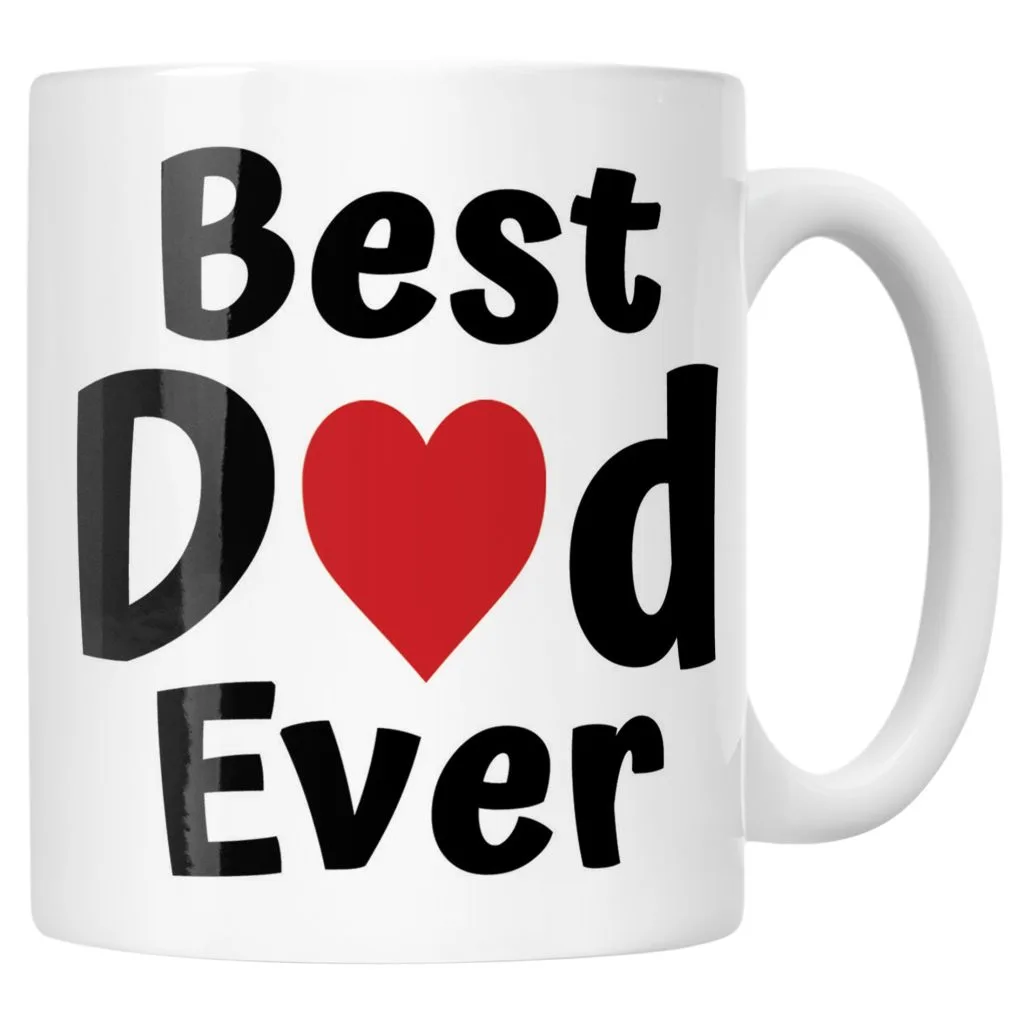 Kubek ceramiczny Dzień Ojca Best Dad Ever Upominek Dla Taty